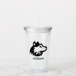 Vaso Acrílico Huskies del norte de Illinois