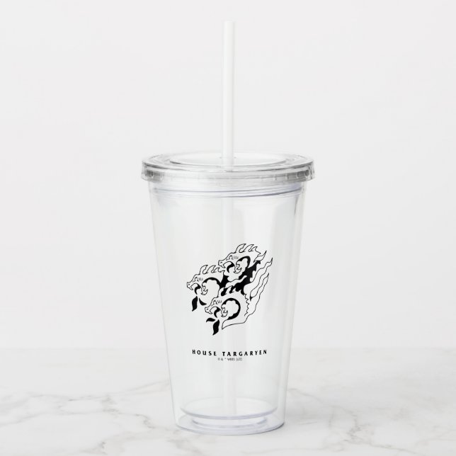Vaso Acrílico Icono de Targaryen (Anverso)