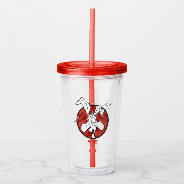 Vaso Acrílico Icono Dotty WILE. COYOTE™ (Anverso)