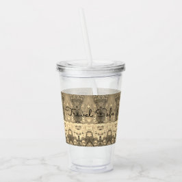Vaso Acrílico Ideal Para Viajar