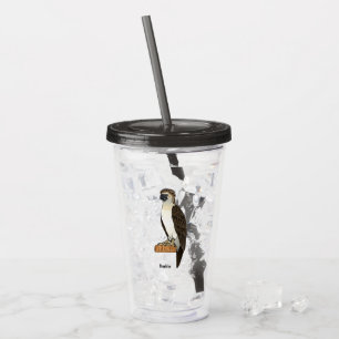 Vaso Acrílico Ilustracion de personalizado de aves águilas de Fi