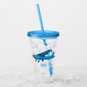 Vaso Acrílico Ilustracion de personalizado de aviones