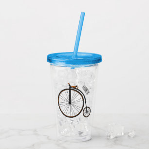 Vaso Acrílico Ilustracion de personalizado de bicicletas de alta