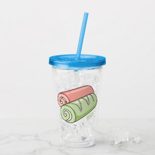 Vaso Acrílico Ilustracion de personalizado de bollería y bollerí