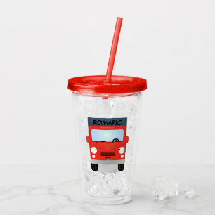 Vaso Acrílico Ilustracion de personalizado de camión de kawaii r