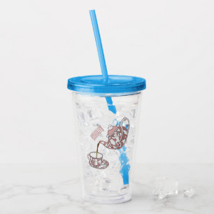 Vaso Acrílico Ilustracion de personalizado de conjunto de equipo