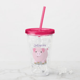 Vaso Acrílico Ilustracion de personalizado de costillar de cacer