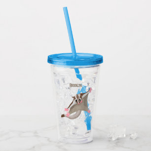 Vaso Acrílico Ilustracion de personalizado de deslizador de azúc