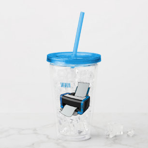 Vaso Acrílico Ilustracion de personalizado de impresora