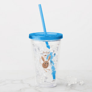 Vaso Acrílico Ilustracion de personalizado de jerboa larga y cor