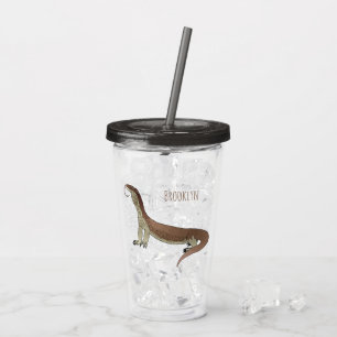 Vaso Acrílico Ilustracion de personalizado de lagarto de monitor