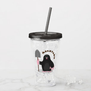 Vaso Acrílico Ilustracion de personalizado de lunar feliz