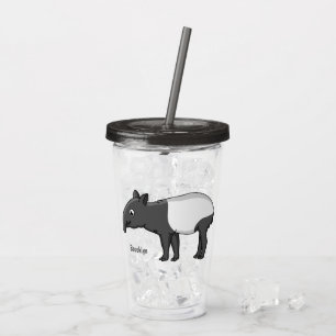 Vaso Acrílico Ilustracion de personalizado feliz