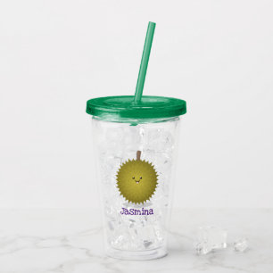 Vaso Acrílico Ilustracion feliz personalizado duriano