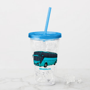 Vaso Acrílico Ilustracion moderno de personalizado de autobús de