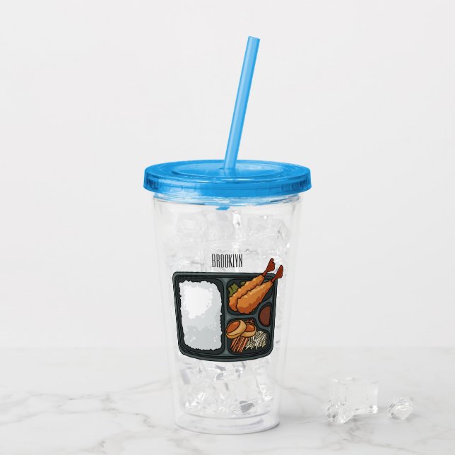 Vaso Acrílico Ilustracion personalizado Bento (Reverso (hielo))