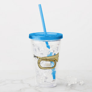 Vaso Acrílico Ilustracion personalizado Bugle