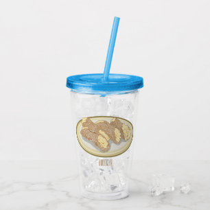 Vaso Acrílico Ilustracion personalizado Cannoli