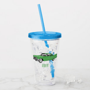 Vaso Acrílico Ilustracion personalizado clásico de 1959