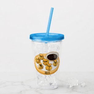 Vaso Acrílico Ilustracion personalizado de bolso de camarón tail