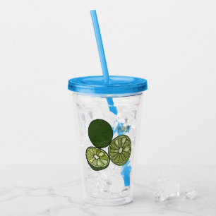 Vaso Acrílico Ilustracion personalizado de cal de Kaffir