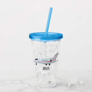 Vaso Acrílico Ilustracion personalizado de chorro privado