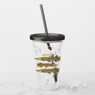 Vaso Acrílico Ilustracion personalizado de lagarto
