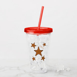 Vaso Acrílico Ilustracion personalizado de pez estrella