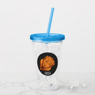 Vaso Acrílico Ilustracion personalizado de pollo asado