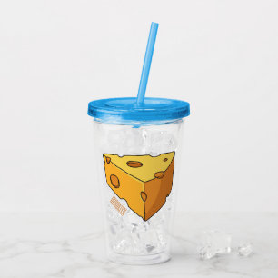 Vaso Acrílico Ilustracion personalizado de queso