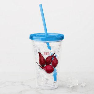 Vaso Acrílico Ilustracion personalizado de Shallot