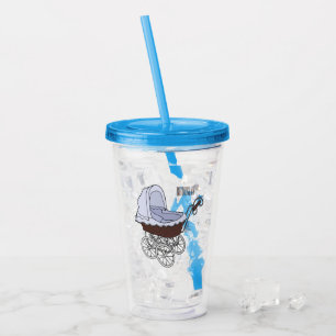 Vaso Acrílico Ilustracion personalizado de Stroller