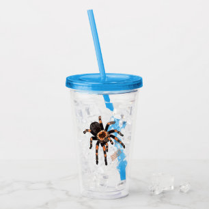Vaso Acrílico Ilustracion personalizado de Tarantula