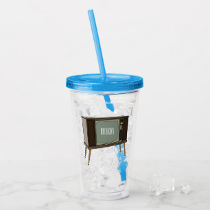 Vaso Acrílico Ilustracion personalizado de televisión