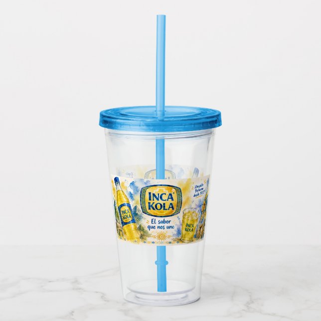 VASO ACRÍLICO IMAGEN DE LA BEBIDA DE LOS PERUANOS (Anverso)