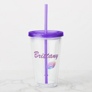 Vaso Acrílico Impresión de lápiz labial