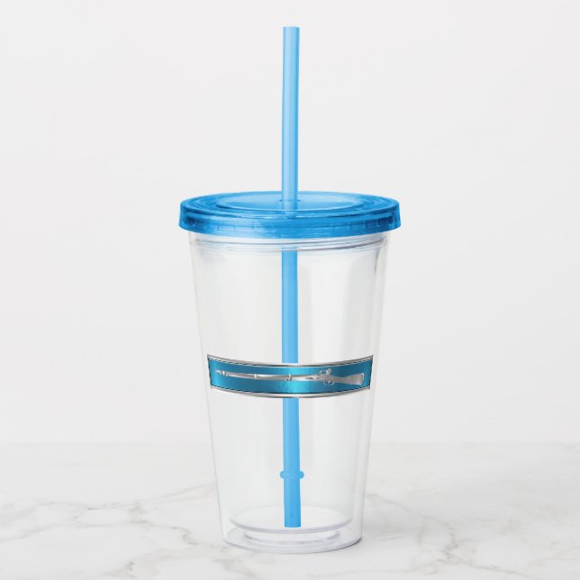 Vaso Acrílico Insígnia de Experto Infantryman EIB (Anverso)