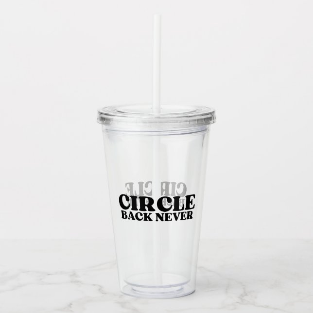 Vaso Acrílico Intención clara | No reutilizable para volver en c (Anverso)