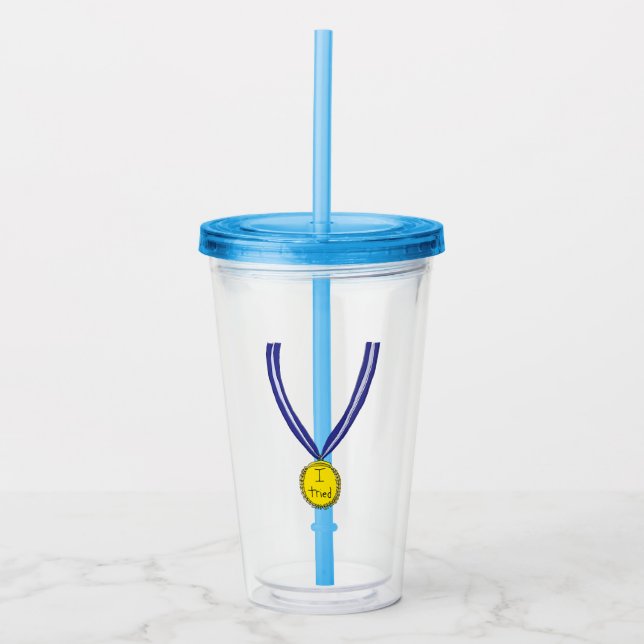 Vaso Acrílico Intenté la medalla (Anverso)