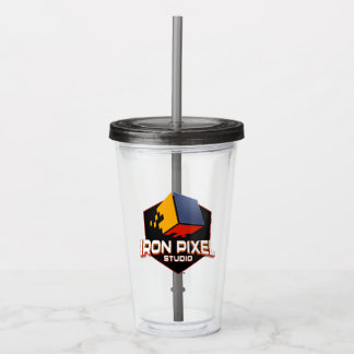 Vaso Acrílico Iron Pixel Tumbler