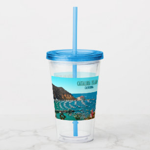 Vaso Acrílico Isla Catalina Santa Catalina California Vintage