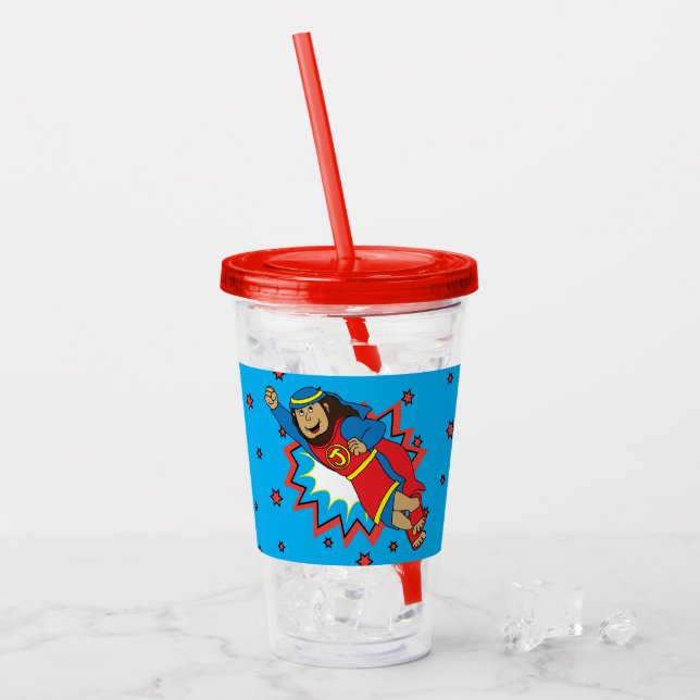 Vaso Acrílico Janucá Super Judah El Martillo (Anverso (hielo))