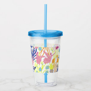 Vaso Acrílico Jardín Surrealista