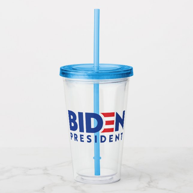 Vaso Acrílico Joe Biden 2020 Biden para presidente (Anverso)