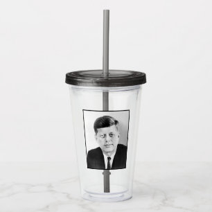 Vaso Acrílico John Jack Kennedy Casa Blanca Presidencial de EE.