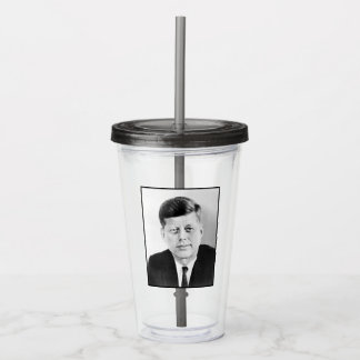 Vaso Acrílico John Jack Kennedy Casa Blanca Presidencial de EE.