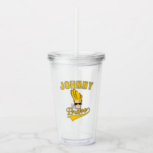 Vaso Acrílico Johnny Bravo Collegiate Graphic
