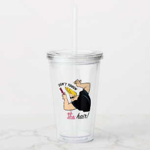 Vaso Acrílico Johnny Bravo Comb - ¡No Toques El Pelo!