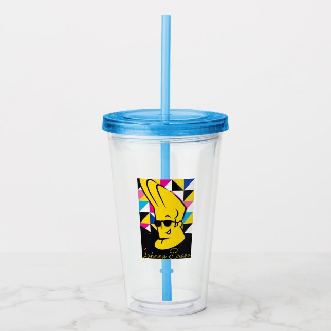 Vaso Acrílico Johnny Bravo Pop Art Graphic (Anverso)