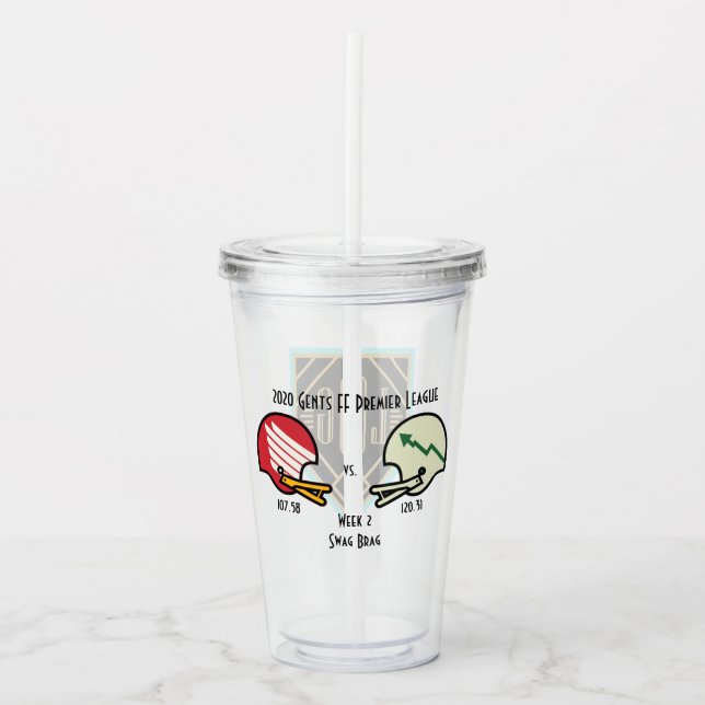 Vaso Acrílico Jóven de SwagBrag vs. Pintura plástica de Shincrac (Anverso)
